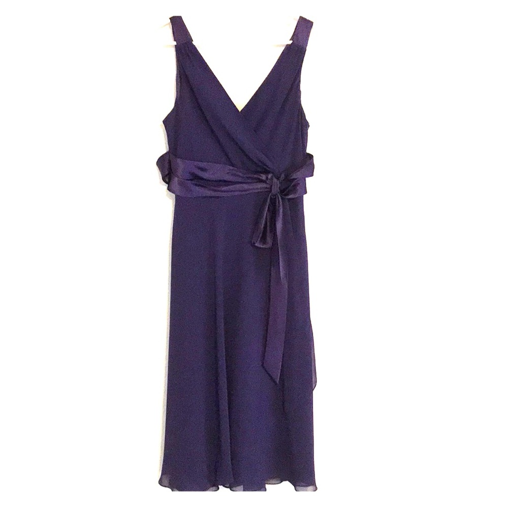 Evan Picone purple chiffon cocktail dress
